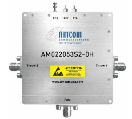 AMCOM高功率200–2000MHz單刀雙擲T/R開關(guān) AM022053S2-0H